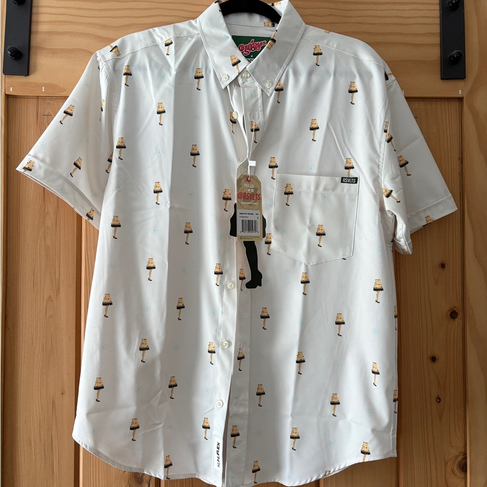 (NWT) RSVLTS “A Christmas Story” Leg Lamp Shirt
